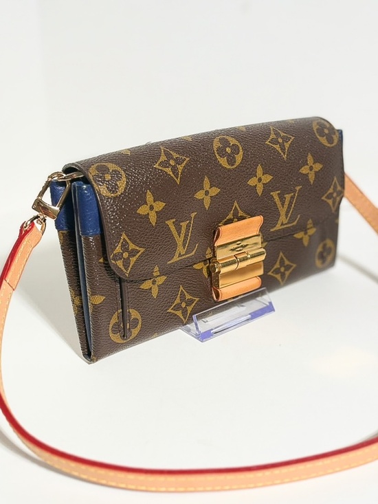 Louis Vuitton Handbags - Louis Vuitton Monogram Elysee Wallet Navy with strap attachment
